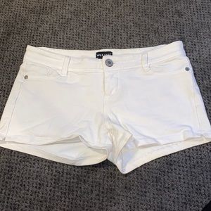 White Jean Look but Cotton Shorts